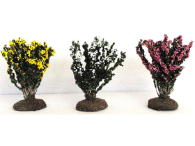 3 buissons fleuris 6 cm