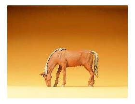 Preiser 47023 - Cheval qui broute 1:25