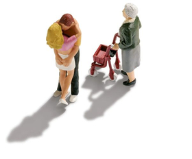Figurines miniatures :  Couple d'amoureux  - Noch 15510