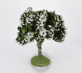 Arbre fleuri blanc 12 cm - décors pour crèches - FR-ATB/97590B