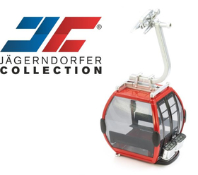 Télécabine Jaegerndorfer oméga rouge pour téléphérique miniature - 8 places - JC - 84001
