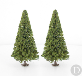 JORD-82F - 2 sapins miniatures 12 cm 1:87