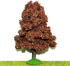 Châtaigniers automne miniature 14 cm tronc bois - décors pour crêches