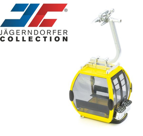 Télécabine -JC- oméga jaune pour téléphérique miniature échelle 1:32 - 8 places - JC -84002