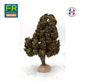 Chêne Automne miniature 14 cm tronc bois - décors pour crêches