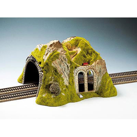 Décor miniature : Tunnel droit 2 voies 1:87 - Noch 2430