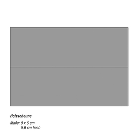 Décor miniature : Kit en découpe laser Grange de bois HO 9 cm x 6 cm et 5,6 cm de haut - Noch 66711
