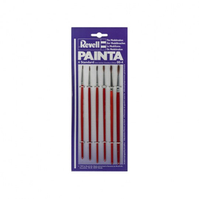 Set de 6 pinceaux standards pour maquettes - Revell 29621