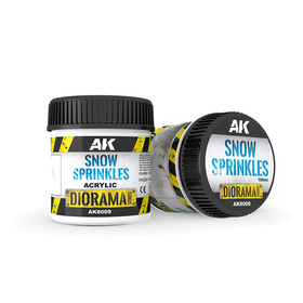 Ak Interactive 8009 - Neige à saupoudrer 100 ml pour vos décors miniatures d'hiver