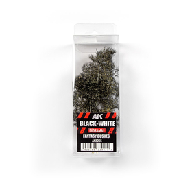 Buissons / arbre sminiatures fantaisie noir et blanc - AK 8265