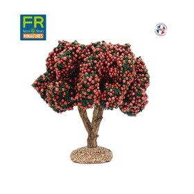 Pommier, pommes rouges 12 cm - décors pour crèches