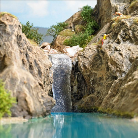 Décor miniature : Aqua liner : effet d'eau - Busch 7169
