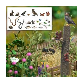 Busch 1153 - Petits animaux jardins 1:87 - HO