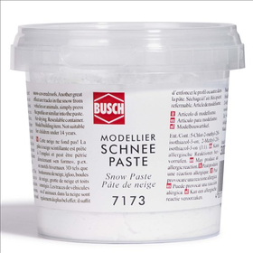 Décor pour paysages miniatures : Pâte de neige 300 g - Busch 07173