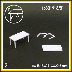 Tables 1:33- miniature
