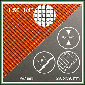 Tuile mécanique 1:50