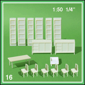 Salle à manger pour 6 personnes 1:50