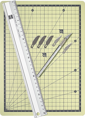 Tapis de coupe et ses outils maquette - Busch 7202