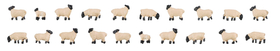 Figurines animaux : Moutons miniatures au 1:160 N - Faller -155906