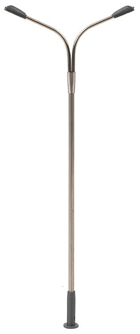 Éclairage miniature : Éclairage public LED, lampadaire, deux bras - Faller 180201