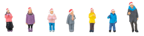 Figurines miniatures : Chorale de noël  1/87 HO - Faller 151648