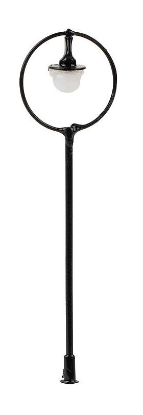 Éclairage miniature : Réverbère de parc LED, lampe boule suspendue - 1:87 HO - Faller 180205