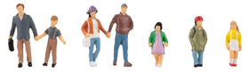Figurines miniatures : Parents et enfants 1/87 HO - Faller 151666