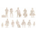 Set 12 figurines passants debout et assis 1:100 - Noch 16001