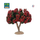 Arbre fleuri rouge 12 cm - décors pour crêches - FR-ATB97590RO
