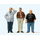 Figurines miniatures : 3 Hommes en pleine réflexion au 1/32 - Preiser 63098