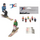 Miniatures de 6 personnages assis avec skis - 1:32 : JC collection 54200-5677