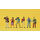 Figurines miniatures : 6  Photographes 1:87 Preiser 10089