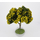 Arbre fleuri jaune 11 cm - décors pour crèches