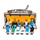 Miniatures de 6 personnages assis avec ski - 1:32 : JC collection