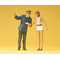 Preiser-45001 - Femme sexie et agent de police 1:22,5