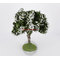 Arbre fleuri blanc 15 cm - décors pour crêches