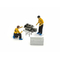 2 mécaniciens Agip + accessoires au 1:43
