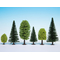 10 arbres miniatures Forêt mixte, 5-14 cm de haut - Noch 26911