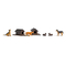 Busch 1197 - Chiens et niches 1:87 - HO