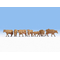 Figurines miniatures : Vaches brunes 1:87 - Noch 15727