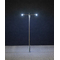 Éclairage miniature : Éclairage public LED, lampe en prolongement, deux bras - 1:87 HO - Faller 180203