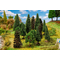 Arbres décoratifs miniatures : 15 Arbres de forêt mixte, assortis - 1:87 HO, 1:120 TT - Faller 181529 - diorama.fr