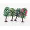 4 arbres fleuris miniatures 6 cm, 1:160 N - Jordan 7E