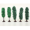 Arbres miniatures 1:160, N - 3 Peupliers 8 cm, 2 bouleaux 6 cm - Jordan 7F