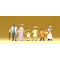Figurines miniatures : Famille époque 1900 - 1:87 - Preiser 12132