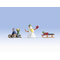 Figurines miniatures : Enfants à la neige - 1:43 - Noch 17921