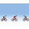 Personnages miniatures : Coureurs Cyclistes - 1:87 HO - Noch 15897 - diorama.fr