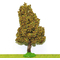 Chêne Automne miniature 14 cm tronc bois - décors pour crêches