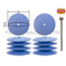 Outil modélisme - 10 polissoirs élastiques en silicone en forme de lentille ø 22,0 mm - PROXXON 28293