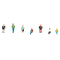 Figurines : Personnes qui attendent 1/160 N - Faller 155604